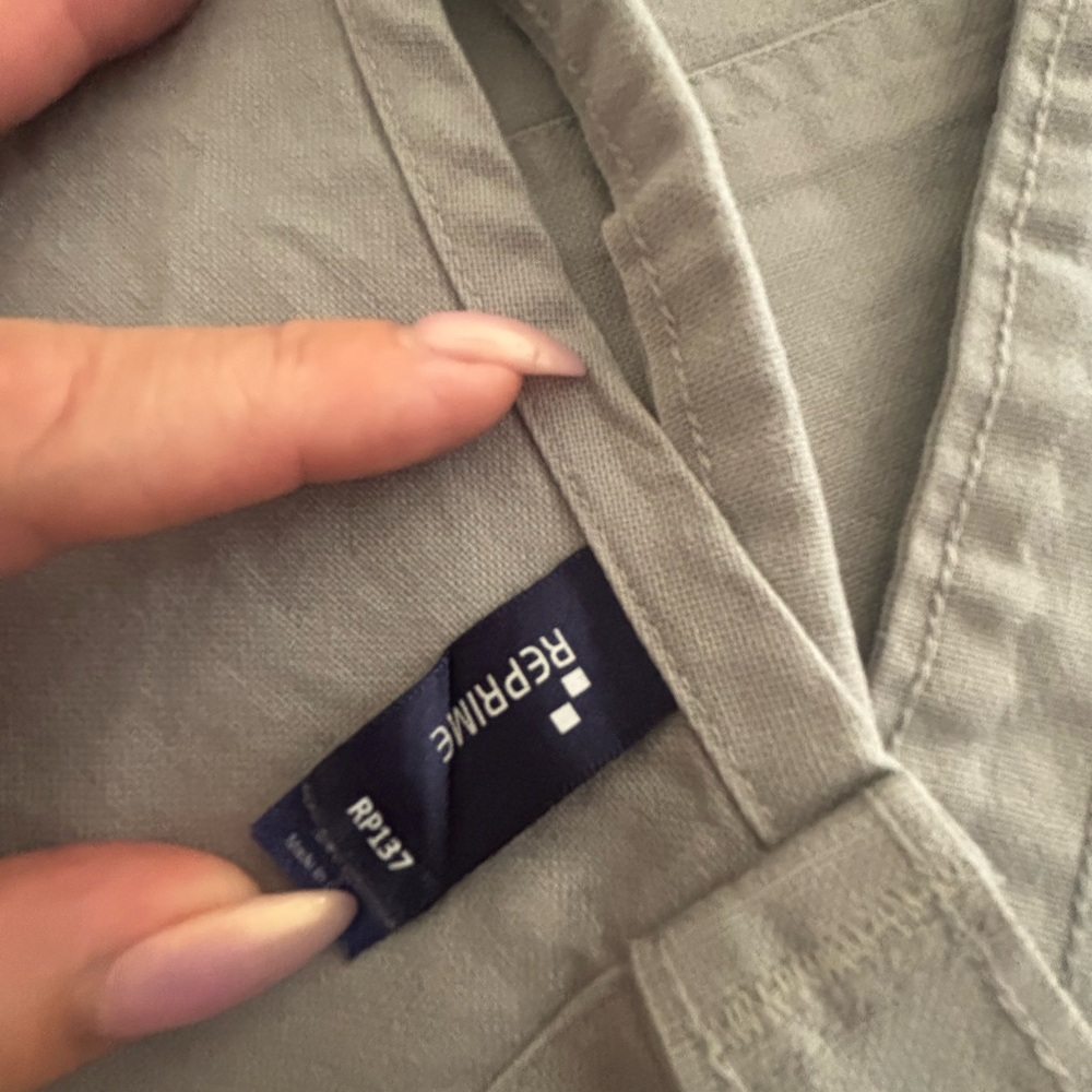 ONE OF A KIND GREY DIOR CAFE APRON - Picture 2 of 4